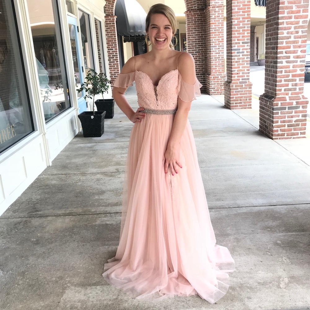 Light pink formal dress